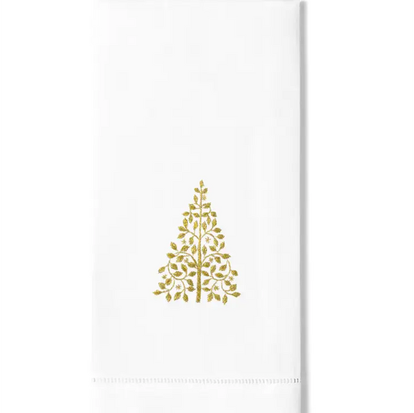 Mod Tree Gold Hand Towel