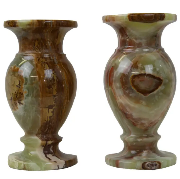 Multicolored Decorative Handcrafted 6" Onyx Vase