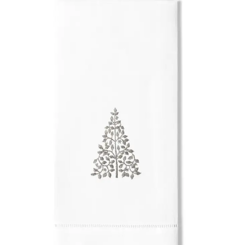 Mod Tree Silver Hand Towel