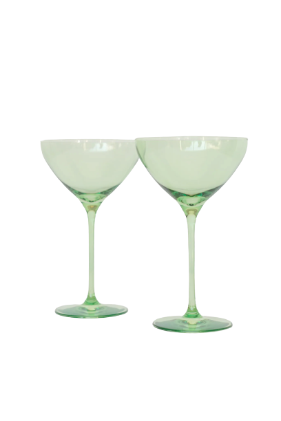 Estelle Colored Martini Glass - Set of 2 {Lavender}