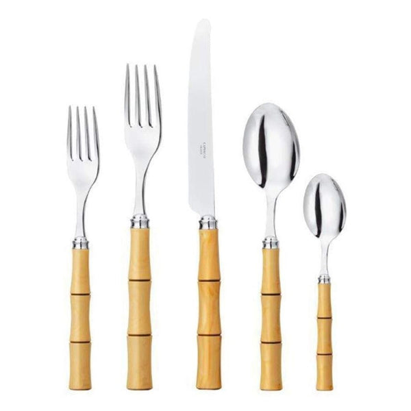 Capdeco Byblos Natural Bamboo 5-Piece Flatware Set