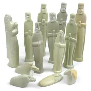 Kenya Kisii Soapstone Nativity 12 Piece Set