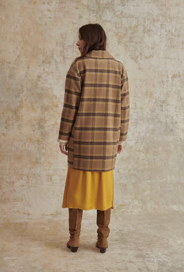 Mumbai Oversized Plaid Coat