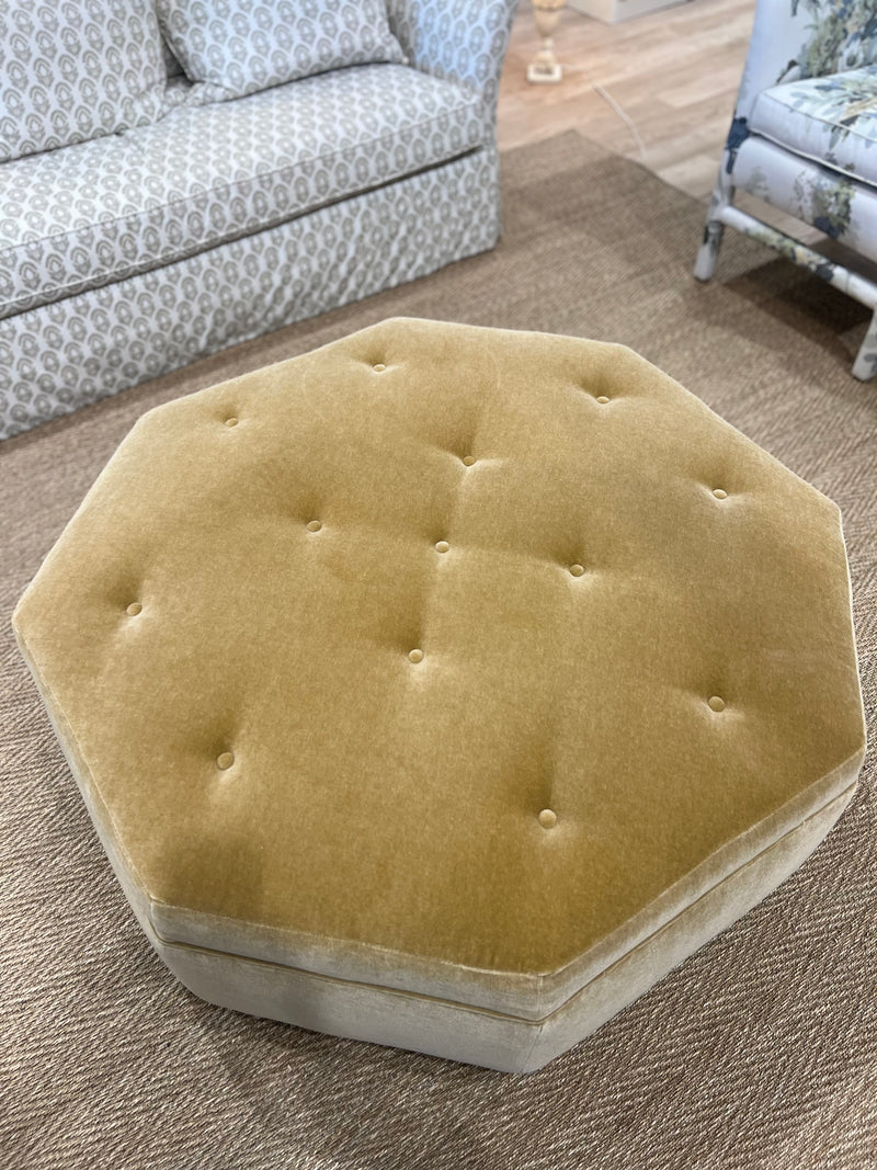 Dominique Upholstered Base Cocktail Ottoman