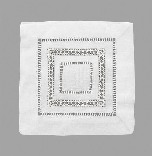 Gilucci and Hemstitch Coaster Napkin