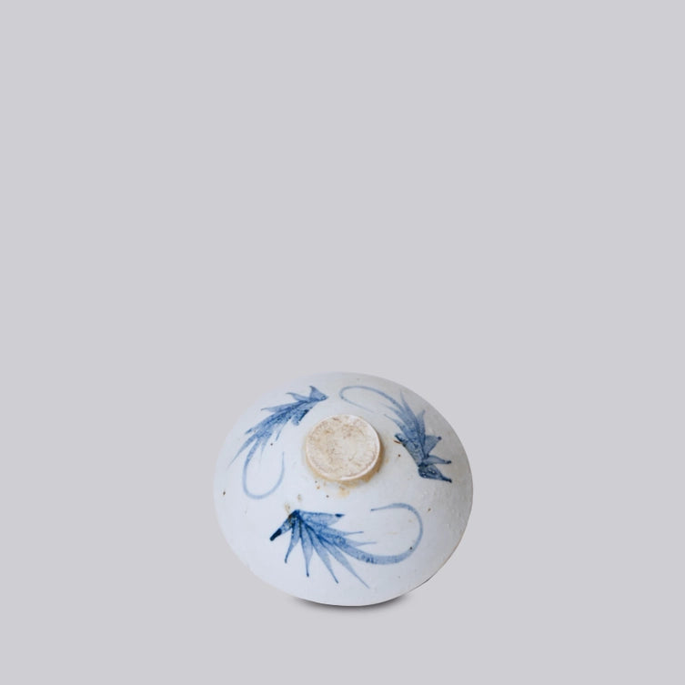 Blue and White Porcelain Couplet Conical Bowl