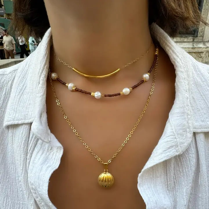 Boho Gold Layering Necklace