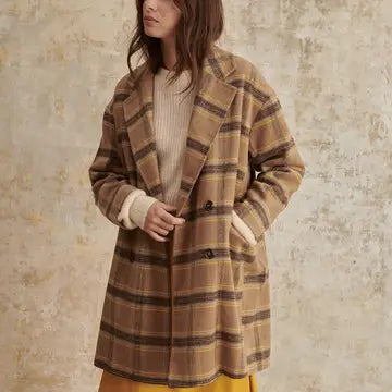 Mumbai Oversized Plaid Coat