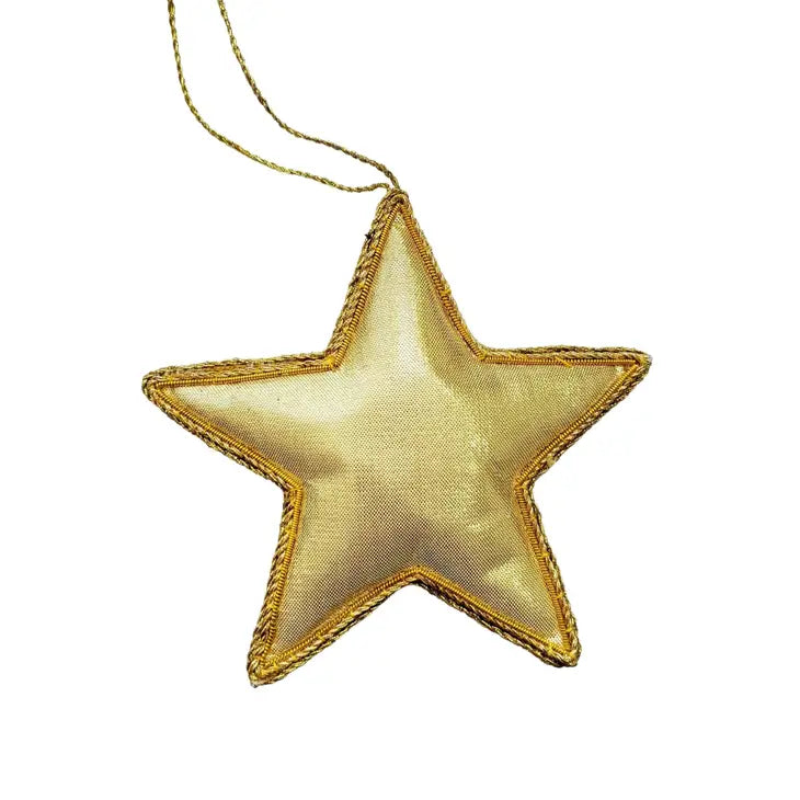 Handmade Gold Star Ornament