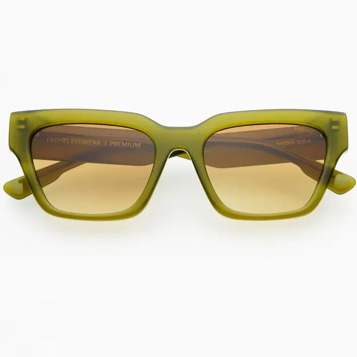 Hayden Acetate Unisex Rectangular Sunglasses