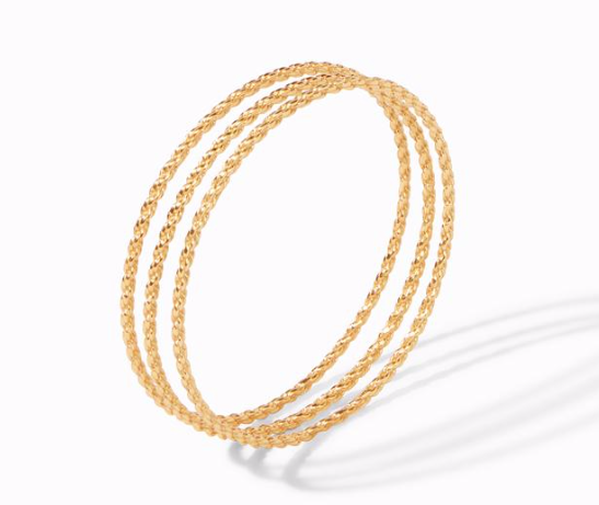 S/3 Cascade Trio Bangles Gold