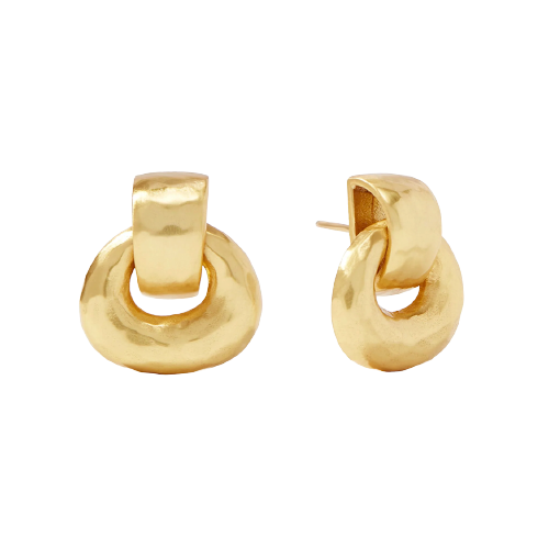 Avalon Demi Doorknocker Earring Gold