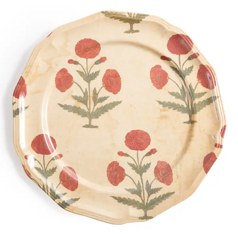Poppy Red Side Plates S/4