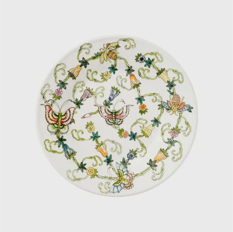 Butterfly and Bees Salad Plates S/4