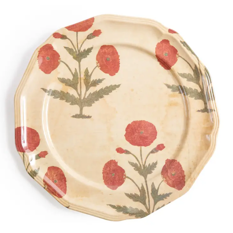 Poppy Red Side Plates S/4