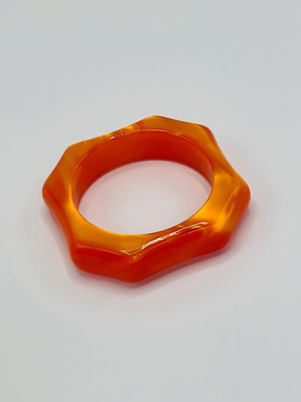 Orange napkin rings (s/2)