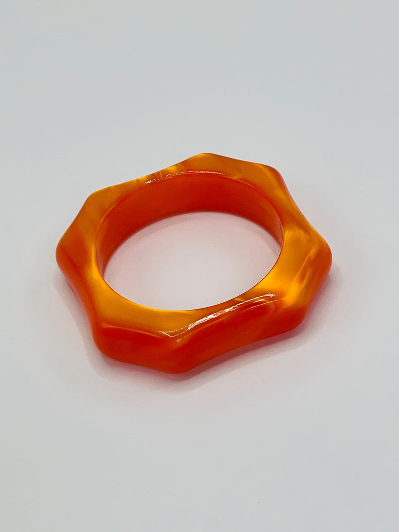 Orange napkin rings (s/2)