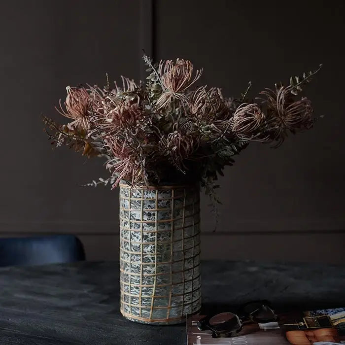 Eden Glass & Cane Vase