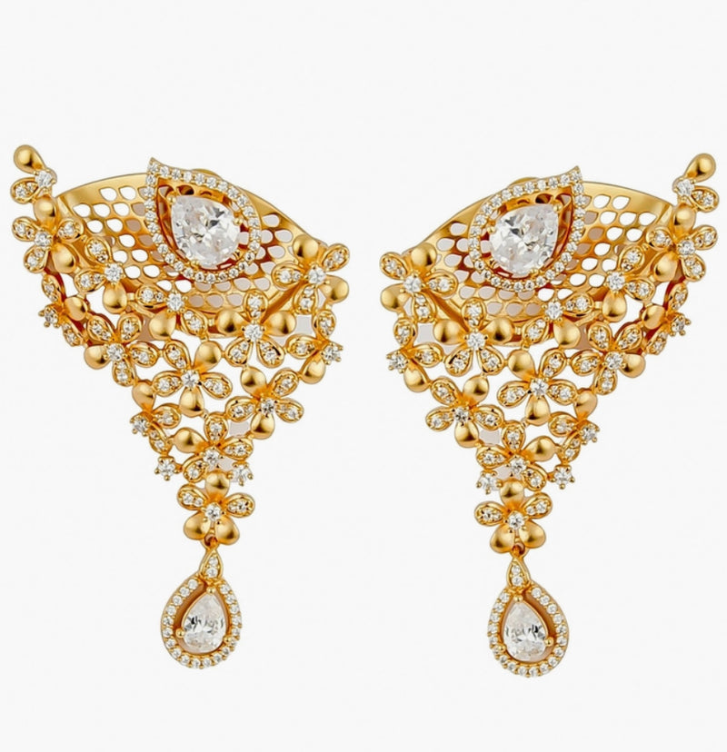 Raipur Golden Earrings